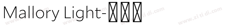 Mallory Light字体转换 Mallory Light字体转换